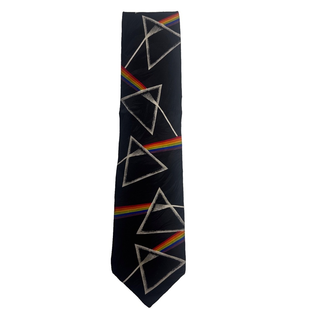 VTG 94' Ralph Marlin Pink Floyd Dark Side of the Moon Necktie 100% Silk RM Style